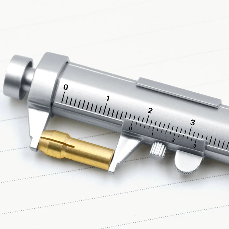 

Multifunction Gel Ink Pen Vernier Caliper Roller Ball Pen Stationery Ball-Point Ball-Point 0.5mm Drop shipping
