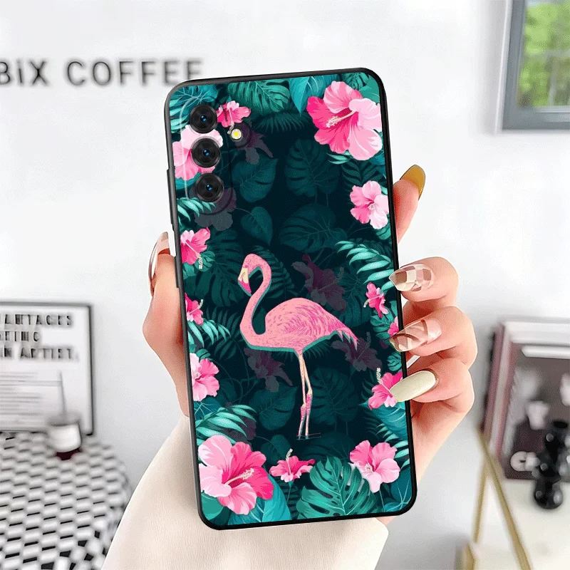 Dreamy Flamingo Soft Phone Case - Pink Red