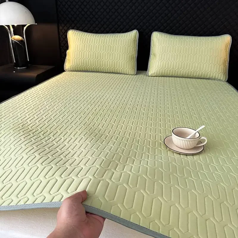 2025 popular simple, fresh and cool silk digital printing latex mat feels cool and smooth to the touch 6