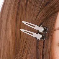 30pcs Women's Metallic Silver Fashion Hair Clip For Daily Wear Street Fixed Hair Pin Professional Ladies Salon Curl Hairclip 4