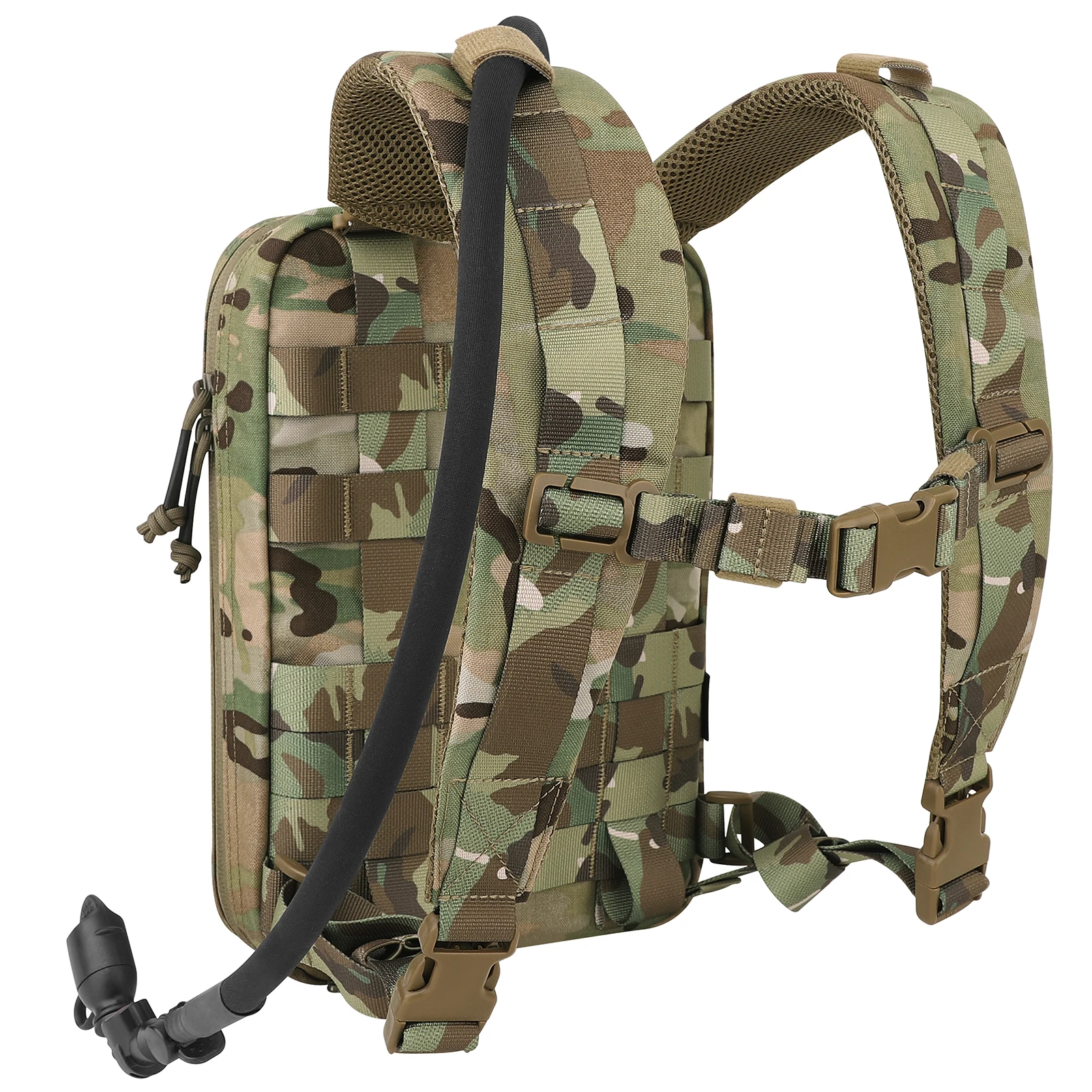 KRYDEX Taktischer Hydrationsrucksack 1,5L 50oz Wasserbehälter-Träger MOLLE für Weste Hydro-Rucksack Outdoor Reise Camping Zubehör – Detail 5