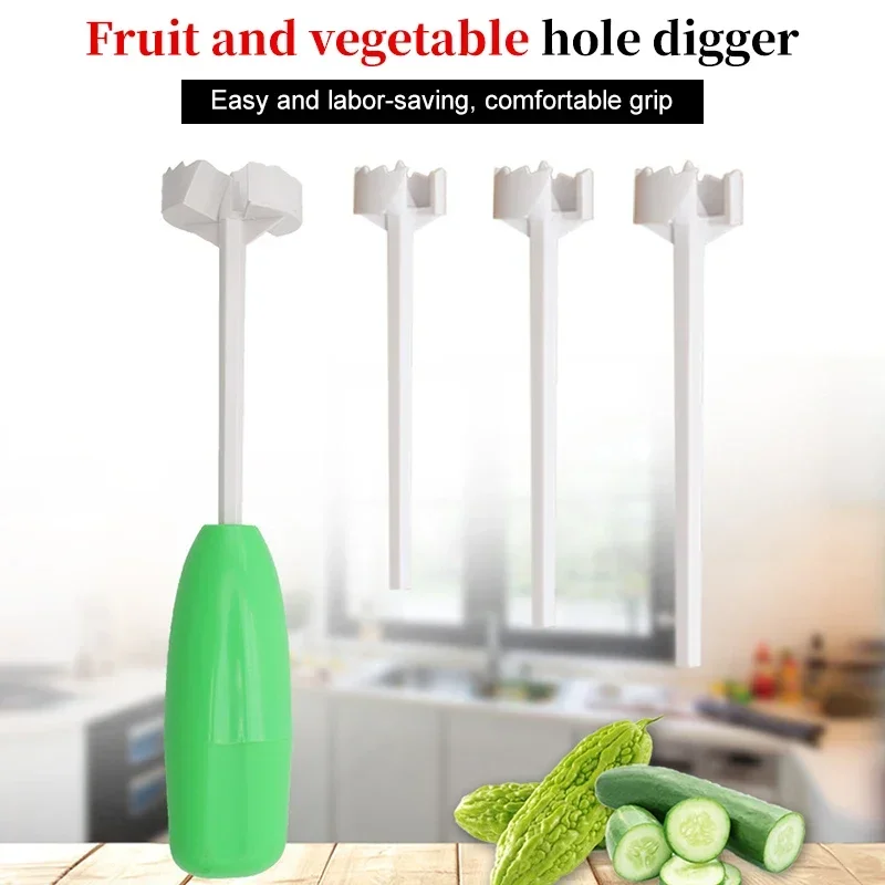 Kitchen Gadget Accessory 4pcs/set Vege Drill Digging Corer Cooking Tool Vegetable Spiral Cutter Spiralizer Creative Kitchen Item