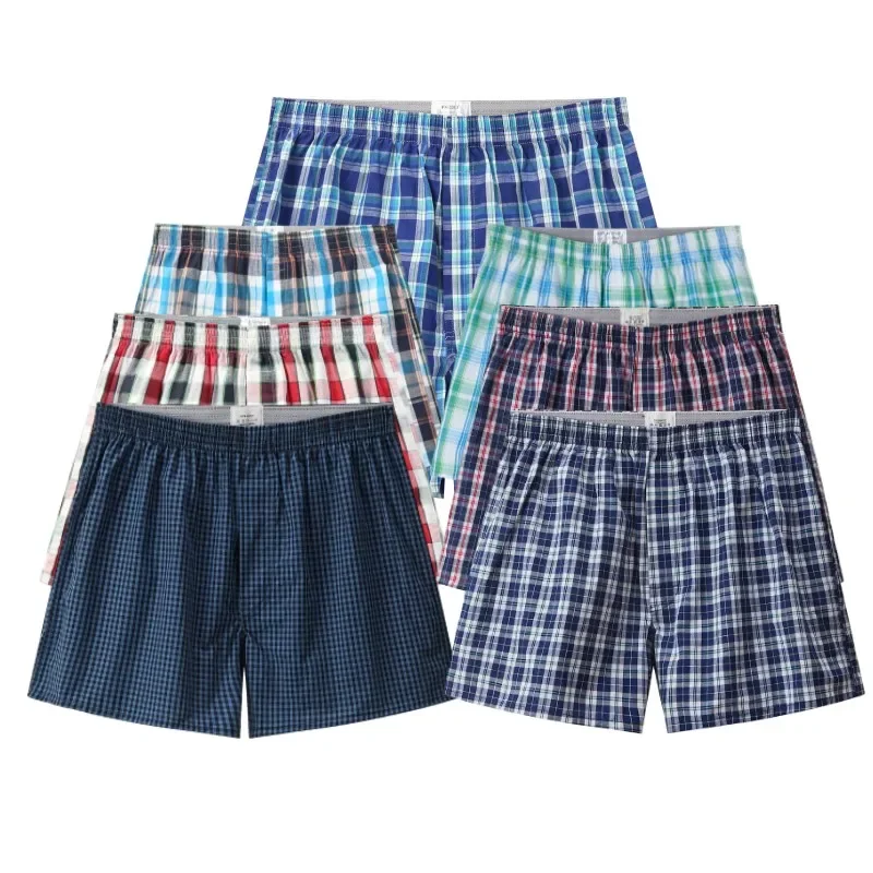 Men's Underwear Shorts Men Panties Boxer 3PCS Male Arrow Pants 100% Cotton Pajama Pants Absorbent Elastic Underpants трусы