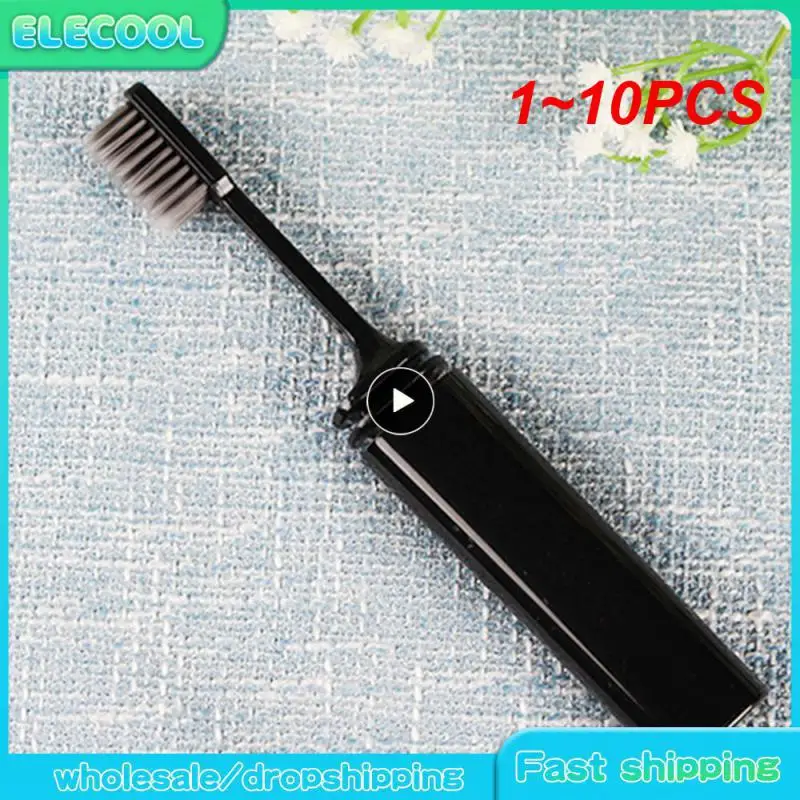 

1~10PCS Portable Folding Bamboo Products Travel Toothbrush Camping Hiking Outdoor Easy To Carry Foldable Portable Toothbrushes