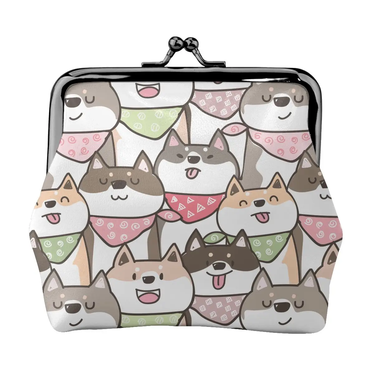 

Women's Wallet Short Coin Purse Wallets For Woman Card Holder Cute Cartoon Shiba Inu Dog