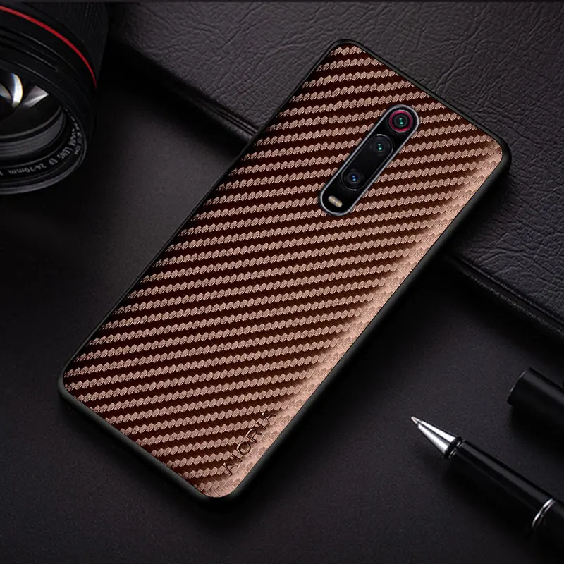 Carbon Fibre Texture Fashion Design Soft Phone Case - Sleek and Durable Back Cover