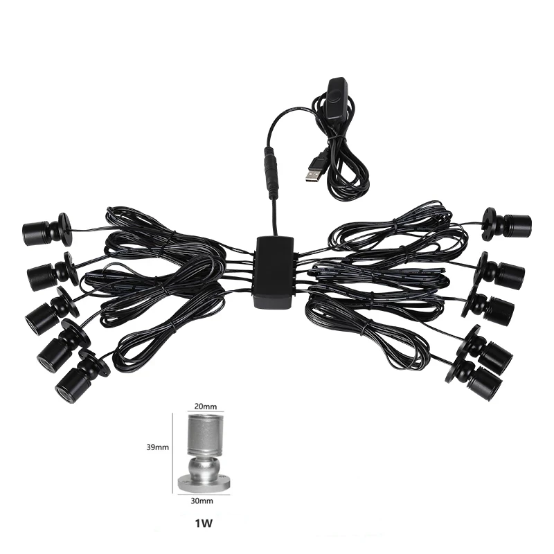 Mini Faretto Dimmerabile E Regolabile Per Vetrine - Luce Naturale 4000K, 220V - Foto 7