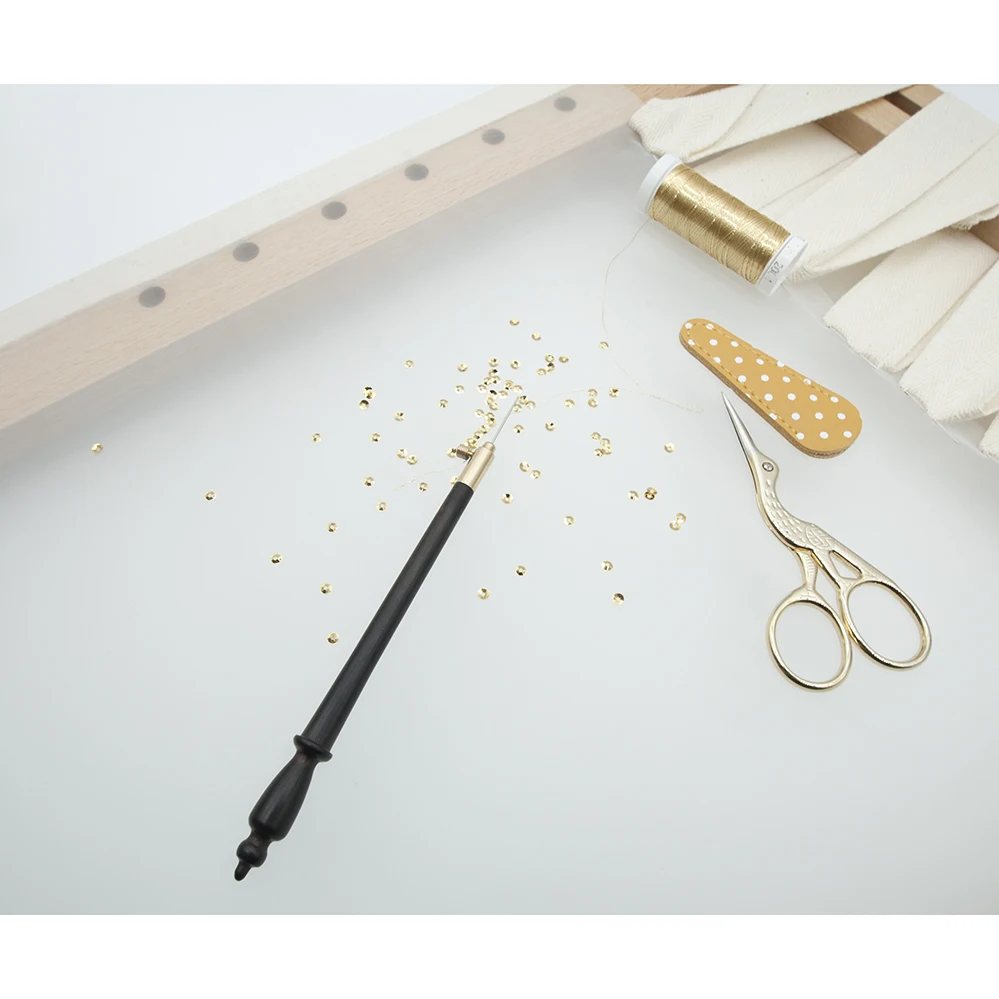 1 세트 자수 탬버 크로 셰 뜨개질 후크 3 바늘 Lesage 구슬 자수 양재 Luneville 바늘 후크