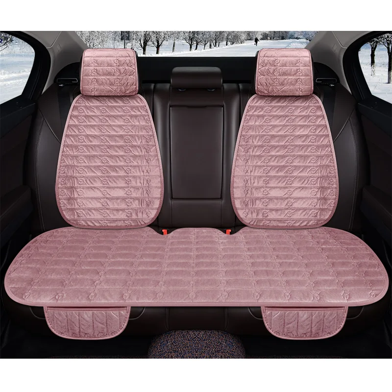 Plush Car Seat Cover Set Universal Pink Seat Cushion Auto Seat Protector  Mat Automobile Covers Fit Most Car Interior Accessories - Automobiles Seat  Covers - AliExpress