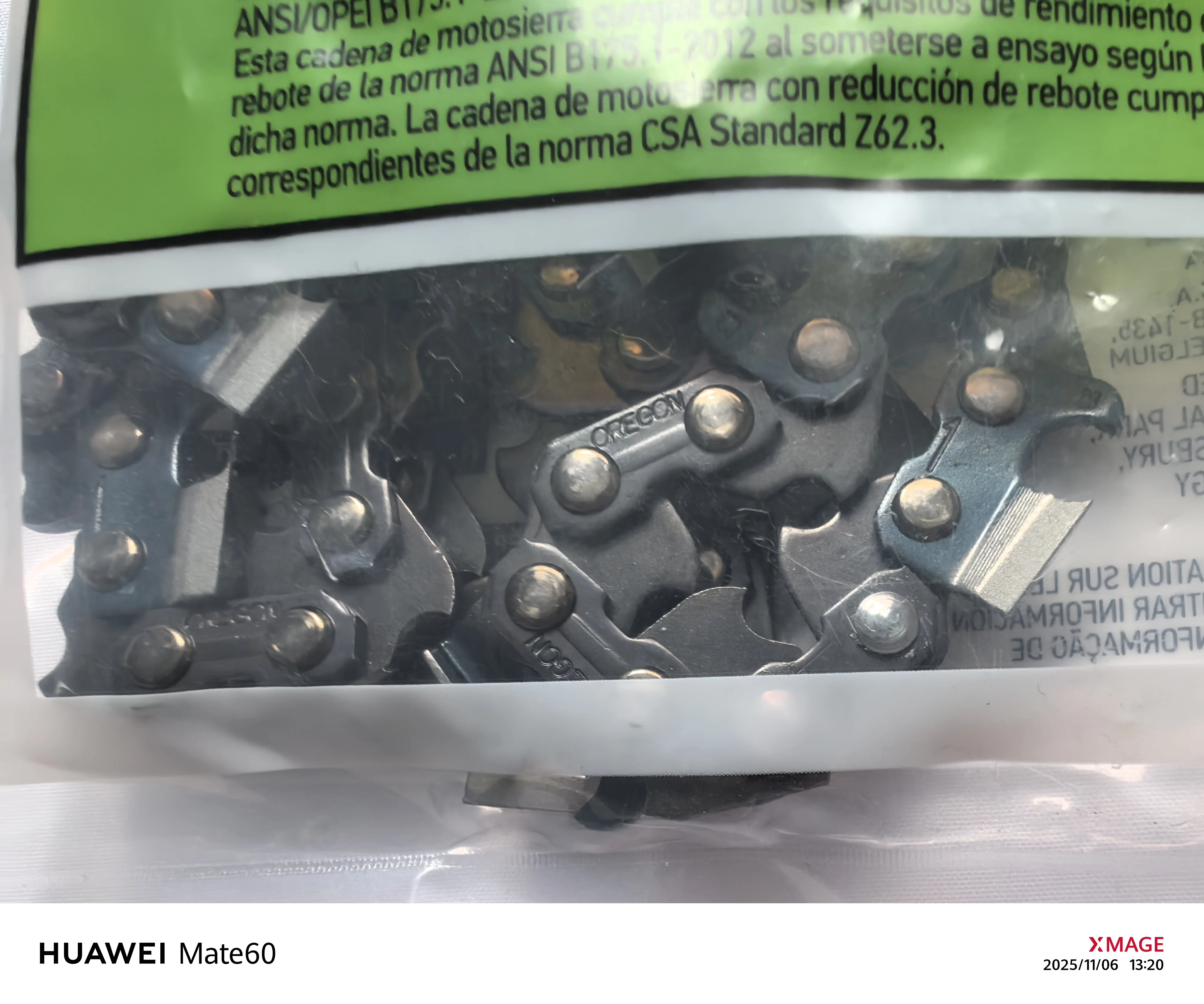 Catena per motosega da 14/16/18/20 pollici # 65 maglie di trasmissione in acciaio al manganese 3/8 LP 52/56//57/72/76 per la sostuzione delle parti