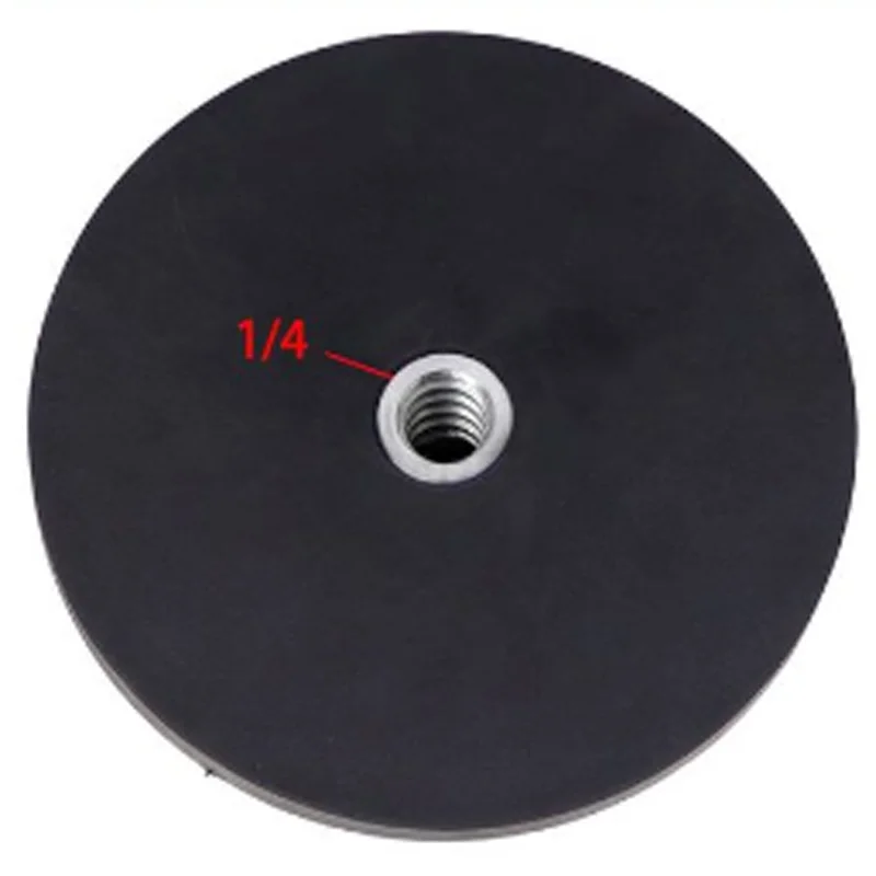 Base Magnética Plana e Parafuso Revestido de Borracha Ímãs de Neodímio Ventosa Suporte de Montagem Câmera D135 mm 88 mm D66 mm D43 mm 4