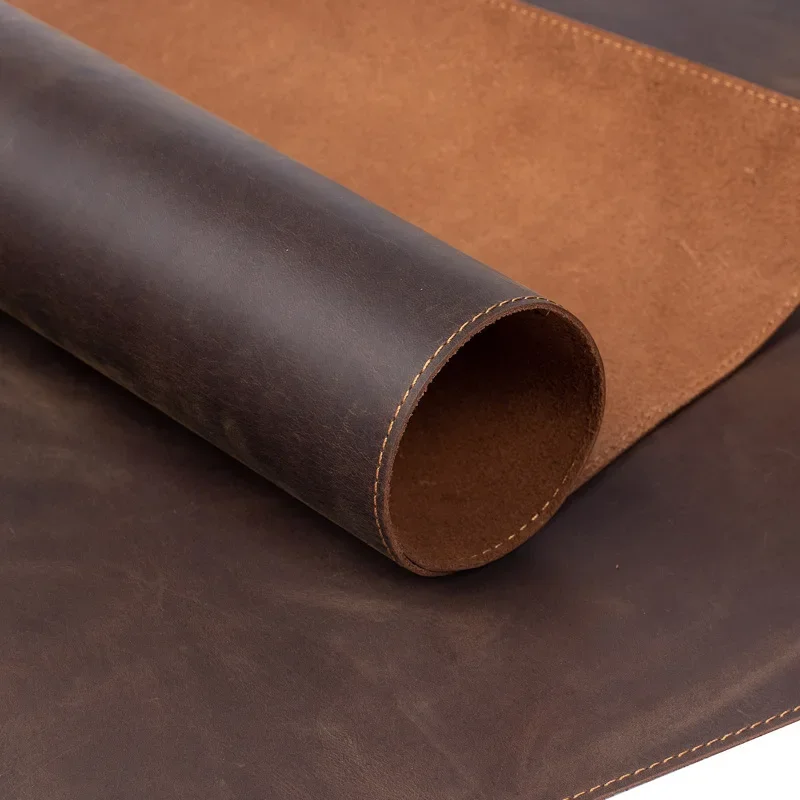 Crazy Horse Leather Desk Laptop Mat for Office