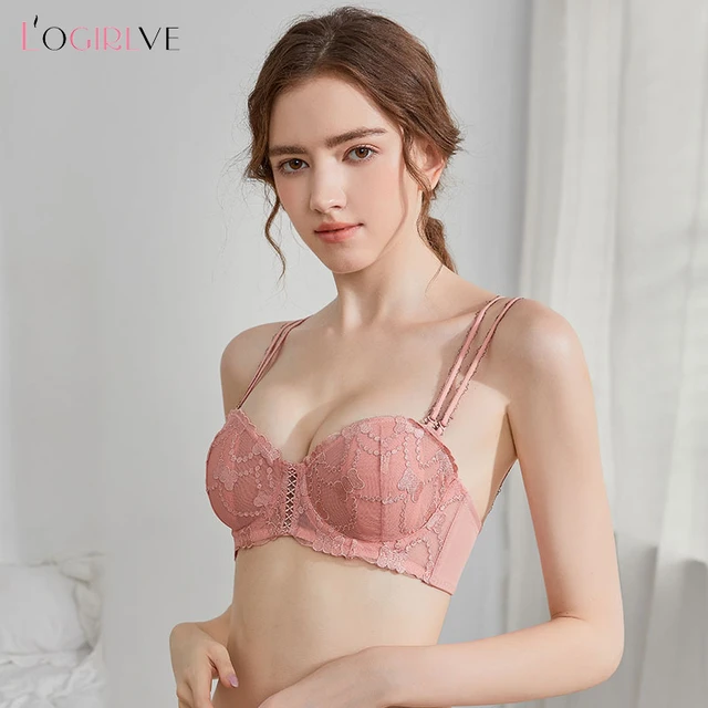 Women Underwear Set Half Cup Brassier Underwire Bras Convertible Straps  Lingerie Push Up Bra Set - Bra S