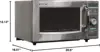 21  Medium Duty Commercial Microwave (Dial Timer, 1000-Watts, 120-Volts) (Update of R-21 ,Silver 5