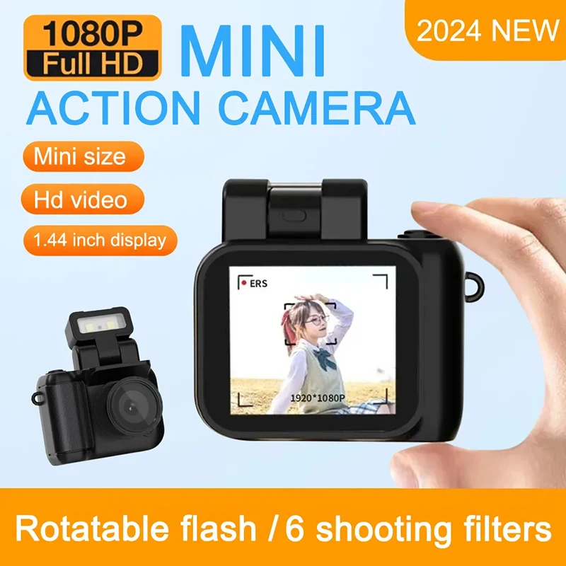 Mini Monoreflexes Style Camera Cmos With Flash Lamp And Battery Dock Portable Vi