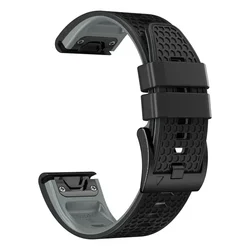 Versatile Quickfit Watch Strap - Premium Wrist Band Bracelet, 26mm/22mm Options - QuickFit 22mm (Black grey)