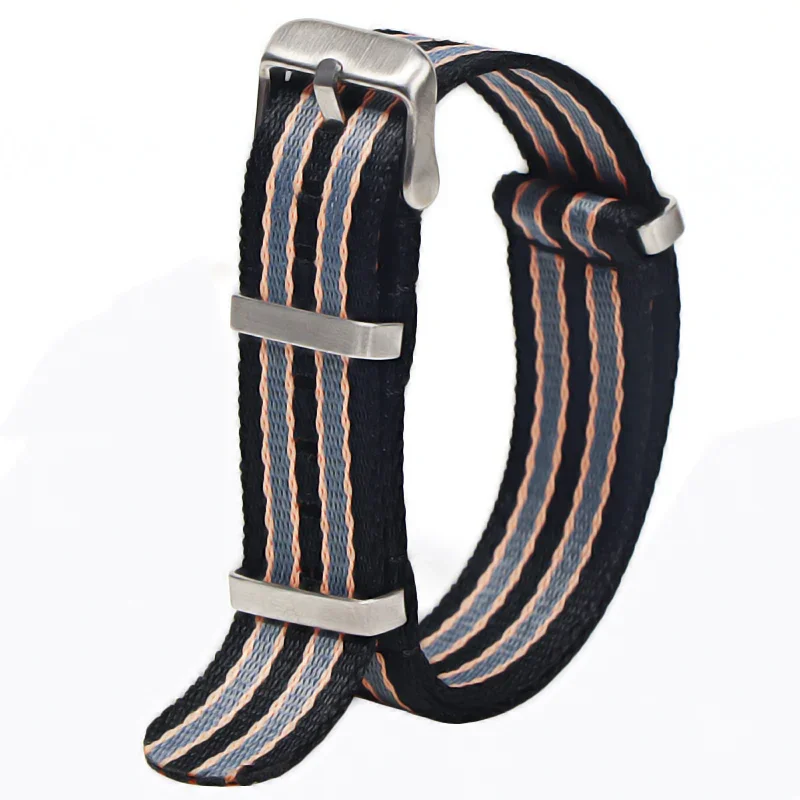 Comfortable Nylon Military-Style Washable Watch Band for Men