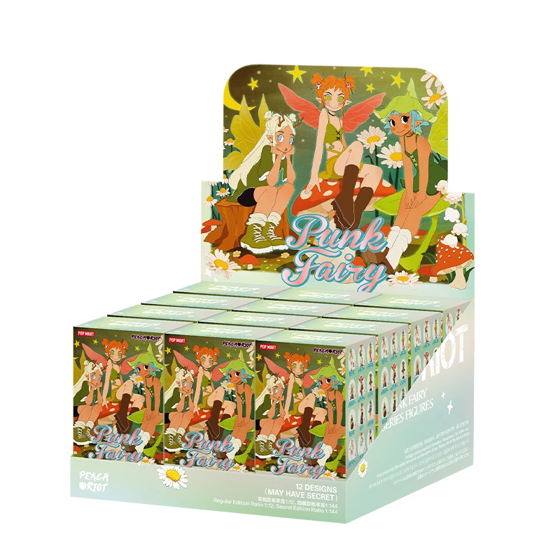 POP MART Peach Riot Punk Fairy Series Mystery Box 1PC/12PCS
