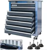 7-Drawer Combined Storage System Tool Chest Rolling Tool Chest Toolbox with 360° Lockable Wheels and Padded Feet 1