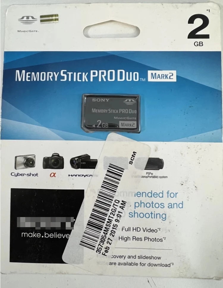 MS 메모리 스틱 2G 4G 카메라 메모리 카드, PSP 게임 콘솔, 짧은 스틱 메모리 카드