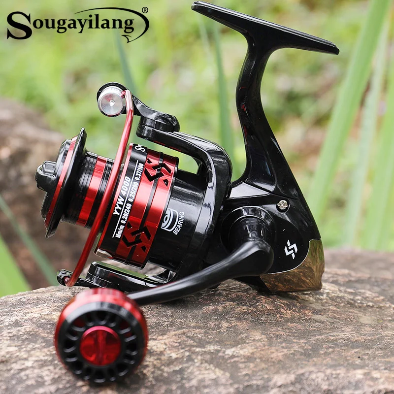 Sougayilang 3000-8000 Spinning Reels Double Drag Machined Aluninium Spool  Carp Fishing Wheel 10bb Left Right Bait Runner Reel - Fishing Reels -  AliExpress