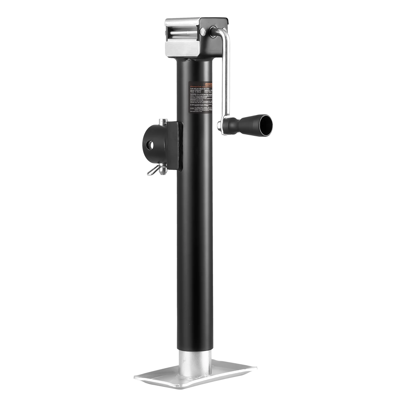 SucceBuy 5000 lbsTrailer Jack Weld-on Pipe-Mount Swivel Trailer Jack with 15in Vertical Travel for RV Utility Yacht Trailers