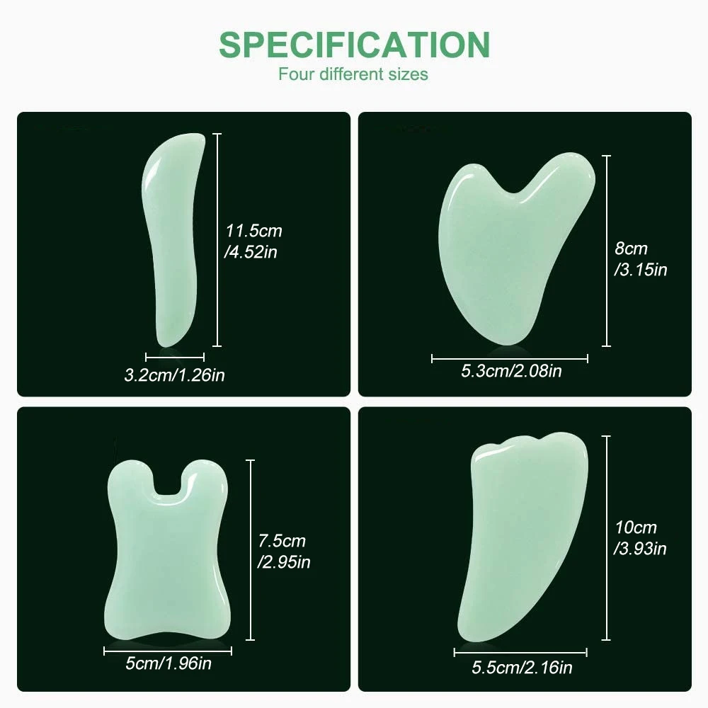 Natural Stone Gua Sha Facial Tool Gua Sha Board SPA Acupuncture Therapy Trigger Point Treatment Scraping Massage Tool gua sha board