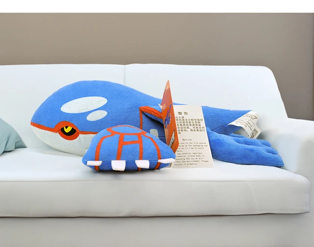 29cm bonito brilhante kyogre brinquedo de pelúcia pokemon rosa kyogre  boneca coletar plushies casa deocr presentes de natal para fãs da criança  alta qualidade