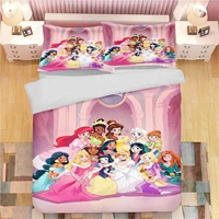 Housse de couette Princesse, taie d'oreiller mignonne, ensemble de literie, décoration de chambre pour adulte et fille, cadeau, taille simple, double, grande taille 1