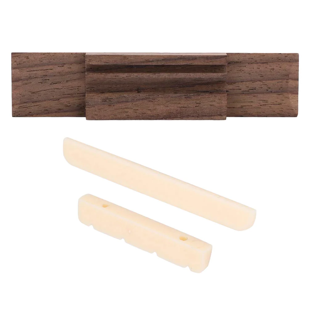 

Ukulele Ponticello Saddle Nut Accessory Wooden Bridge Rosewood Replacement Part Repair Accessories Parts