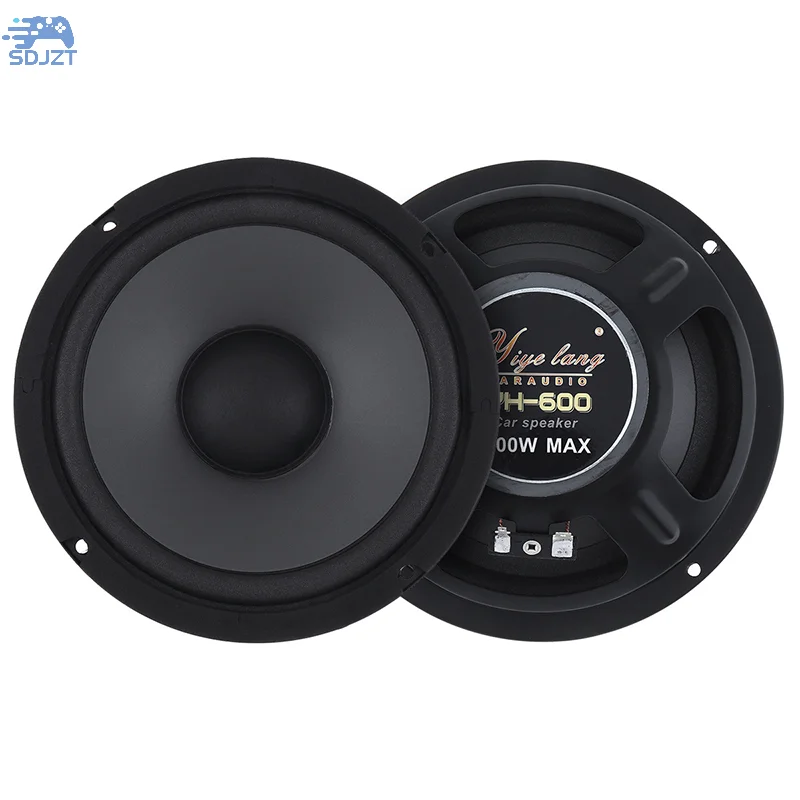 

6 Inch Car Speakers 600W 2-Way Vehicle Door Auto Audio Music Stereo Subwoofer Full Range Frequency Automotive Speakers