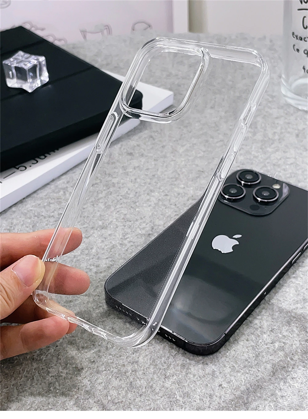 Hochwertige ultradünne HD-transparente weiche TPU-Hülle für iPhone 18 17 Air 16 15 14 Plus 13 12 Pro Max 11 X stoßfeste klare Abdeckung – Detail 14