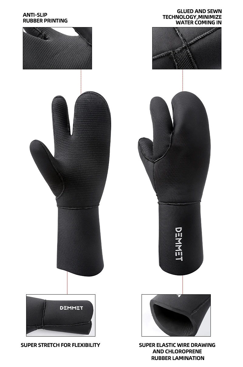 Guanti in Neoprene personalizzati all'ingrosso uomo donna Diver 7MM Diving Winter Warm Glove Snorkeling canoa pesca subacquea caccia subacquea