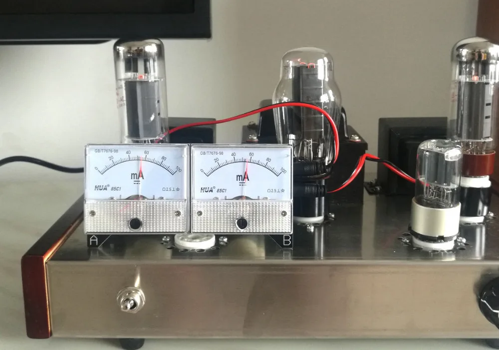 Douk Audio HiFi Dual Bias Current Probes Tester Meter for EL34 KT88 6L6 6V6 6550 Vacuum Valve Tube Amplifier 6