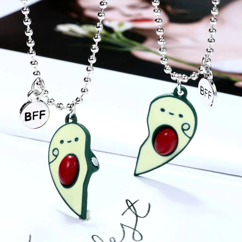 Matching Heart BFF Friendship Necklaces 2pcs | Jovivi