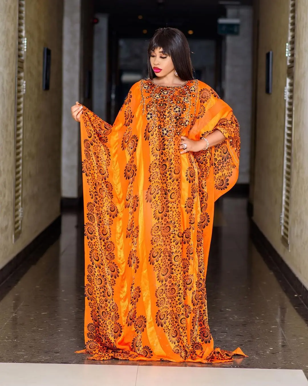

Eid Muslim Abaya Women Caftan Dress African Kaftan Loose Batwing Sleeve Diamond Dresses African Robes Ramadan Gown Abayas Summer