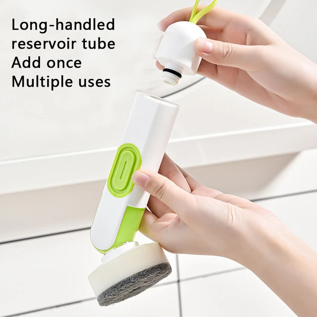 1pc Multi-functional Automatic Liquid Dispensing Pot Scrubber