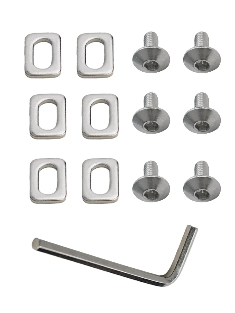 

Road Bike Washers Screws Wrench Tools Set Bicycle Pedal Cleats Steel Gasket M5 Nuts Bolts Spanner For SPD Cycling Part Accessory