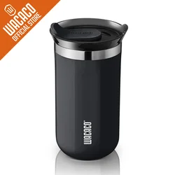 Sleek Stainless Steel Vacuum Insulated Travel Mug - Ideal Thermo Coffee Tumbler Gift - 300ml 10oz (Onyx Black)