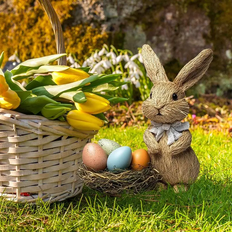 Garden Stakes For Outside Decorative Easter Bunny Garden Sign Gardening Outdoor Decor Stakes Lawn Decorations For