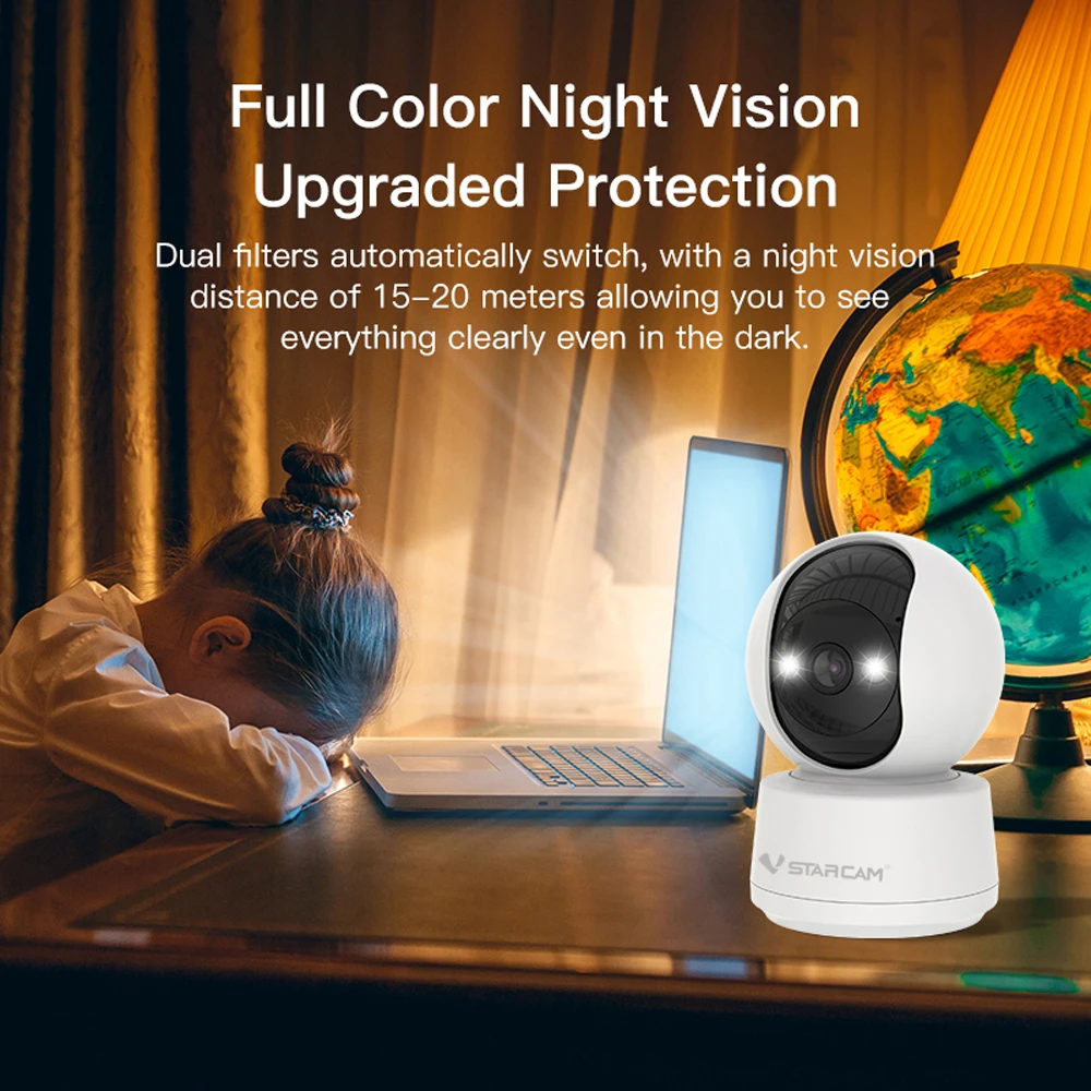 Vstarcam 5MP IP Camera 2.4G/5G WiFi Baby Monitor Security Protection Indoor Video Surveillance Auto Tracking Smart Home Pet Cam 4