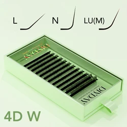 Premium Faux Mink W - Shaped Eyelash Extensions - Soft, Double Tip Volume Fans - 7mm (4D W LASH EXTENSION)