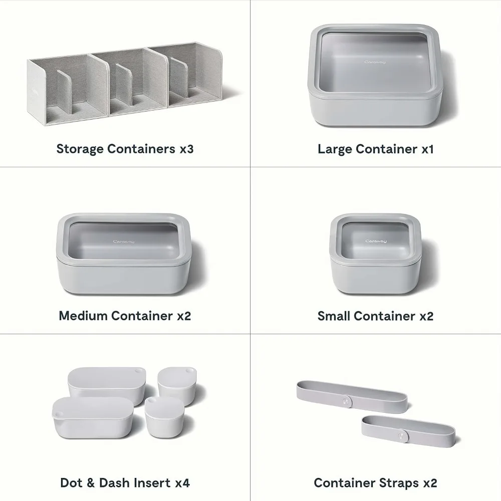 Glass Food Storage Set 14 Pieces Ceramic Coated Food Containers Easy to Store Non Toxic Lunch Box Containers