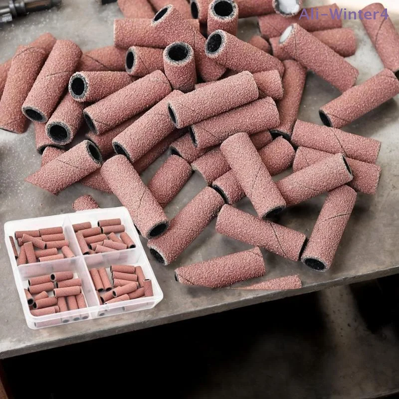 {HBA17} 50/60/100개 3MM 미니 네일 샌딩 밴드 120 150 180 240 각질 제거용 샌딩 링 네일 젤 제거