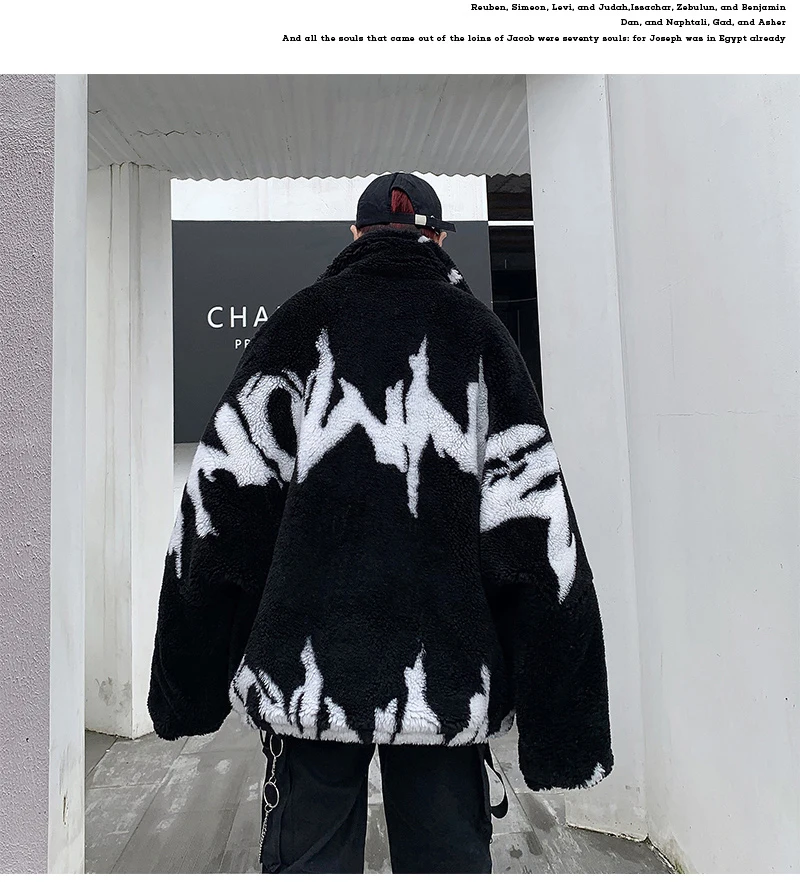 Men's Warm Oversized Faux Fur Jacket - true deals club