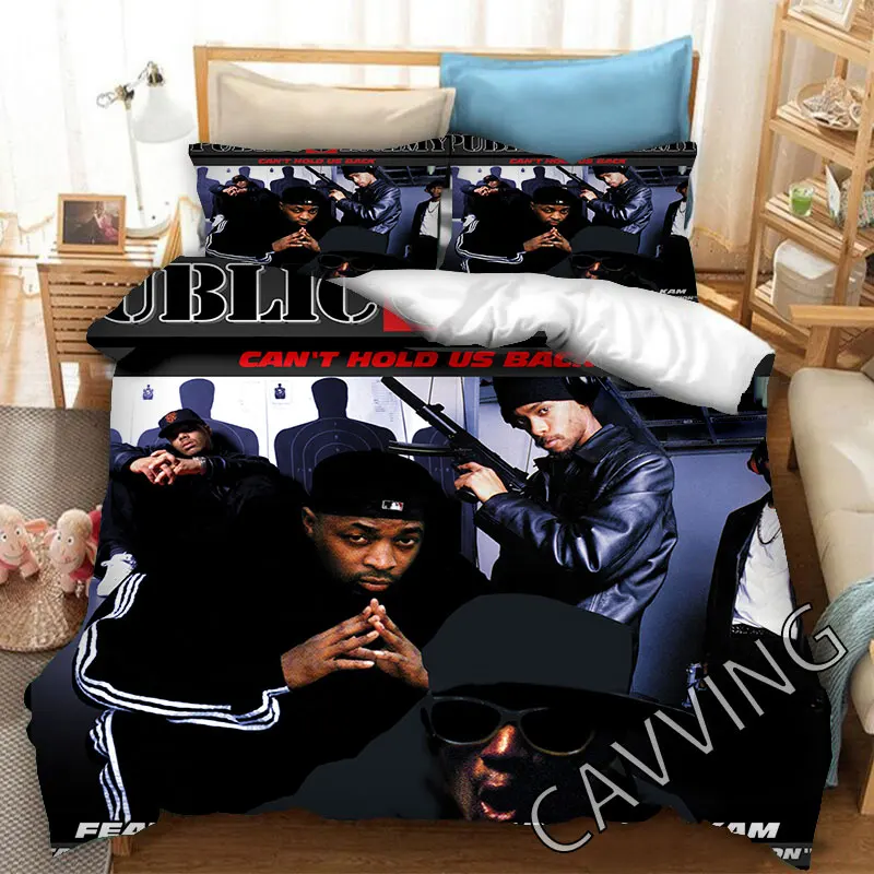 

Public Enemy 3D Printed Bedding Set Duvet Covers & Pillow Cases Comforter Quilt Cover (US/EU/AU Sizes) L01