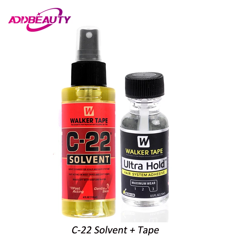 Walker Ultra Glue Remover per parrucche per capelli umani parrucche C-22 solvente colla Remover 0.5oz colla Ahensive per parrucche frontali in pizzo Topper