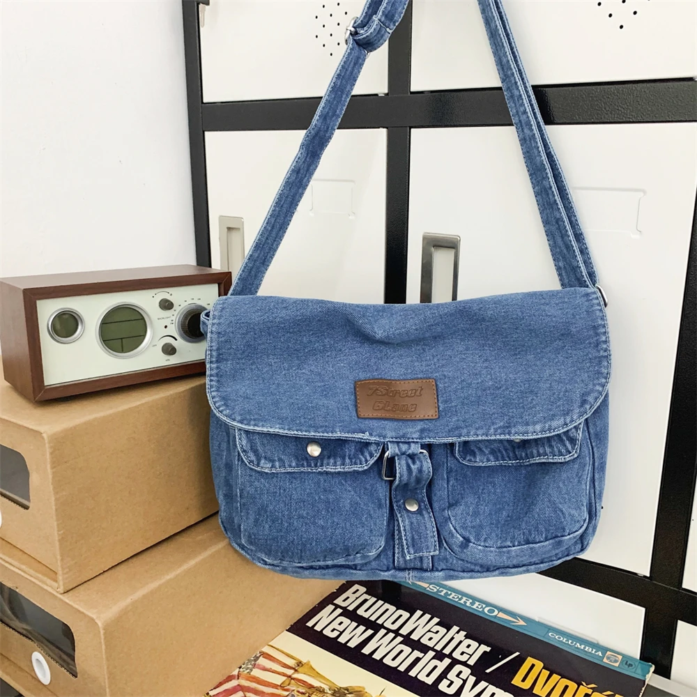 S858ab7326a8949cc83a156605732351ap Denim Hobo Crossbody Bags For Women, New Trends Purses And Handbags Multi Pockets Shoulder Messenger Bag Big Capacity Totes Mallzona