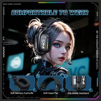 Onikuma Gt808 Three Modes with Mic E-Sports Wireless Gaming Headset Rgb Lighting Supports Bluetooth 5.3 / 2.4g / Aux 3.5mm - Image 6