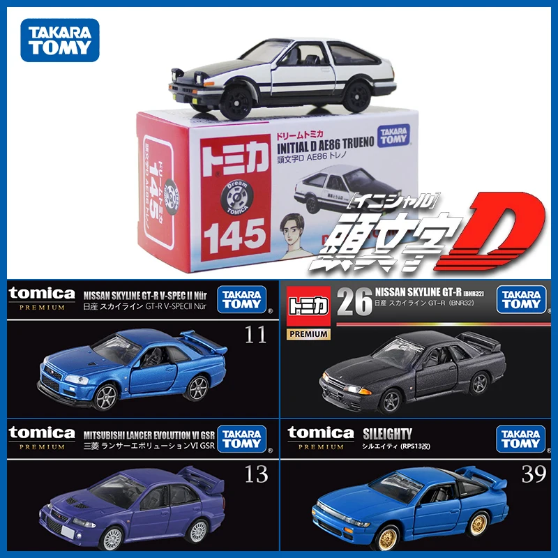 Takara Tomy Tomica 1/64 이니셜 D 컬렉션 트루노 다이캐스트 럭셔리카 로고 모델 자동차 장난감 선물, 소년 소녀..